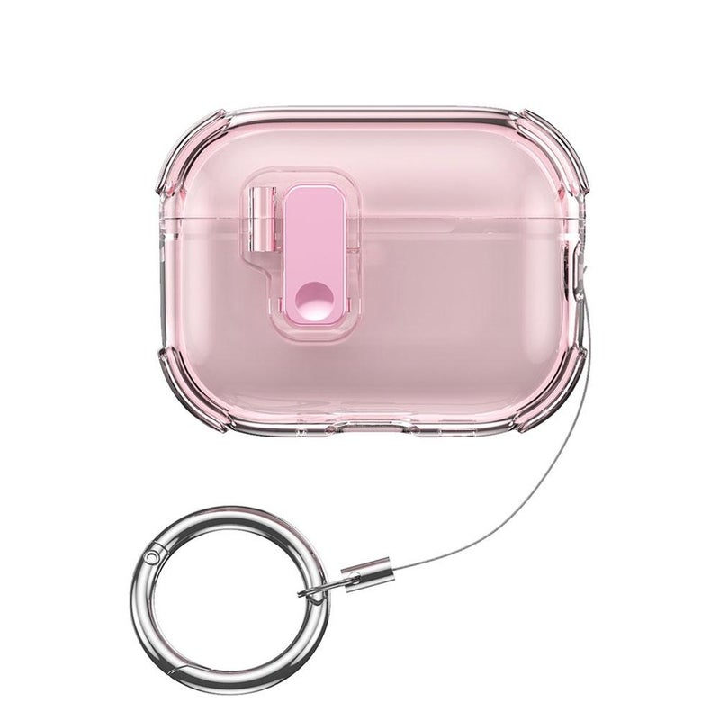 Compatible with AirPods Pro 3 transparent locking protective case